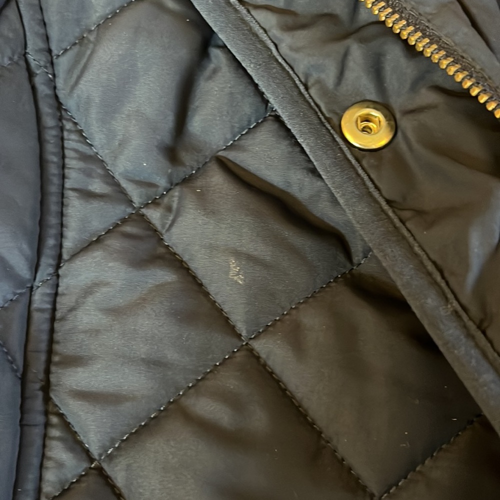 J Crew Factory navy quilted jacket - Picture 5 of 7